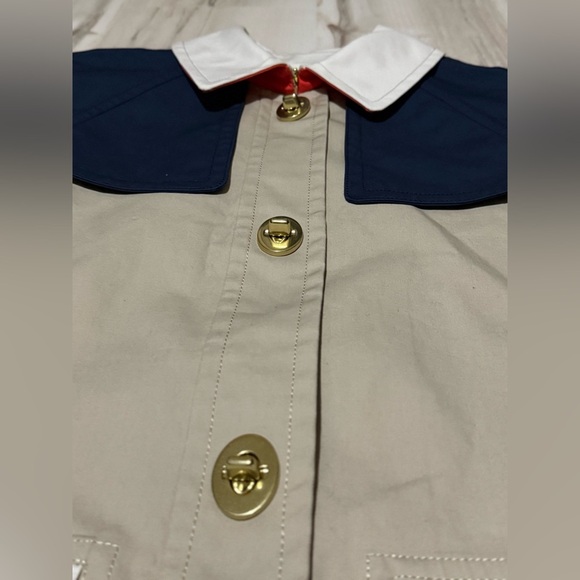 Coach Women's Trench Coat in Navy and Beige Size xs - Picture 11 of 15